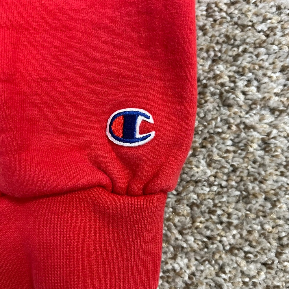 Champion Mens Red Crewneck Sweatshirt XXL Authentic Athletic Apparel Logo - Picture 6 of 7